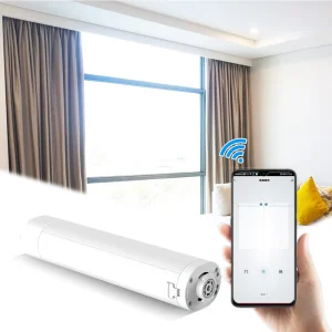 Motorized Wifi Curtain Kit Smart Curtain Track and Curtain Motor Set Smart for Home