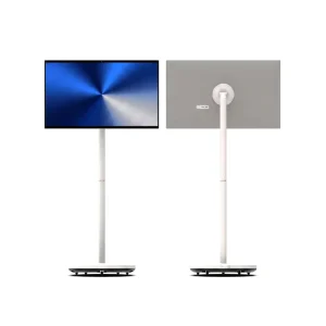 Movable Touch Display Portable Smart Monitor 32 27 24 Inch WIFI Incell Screen Android 15 Kiosk Rolling Stand Advertising