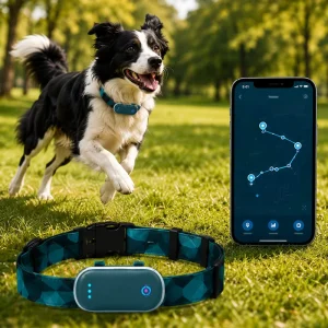 Movement Distance Tracking Fast Accurate Positioning Anti Lost Alert IP67 Waterproof GPS Collar for Pets