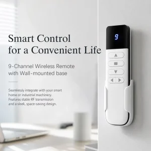 Multi Channel RF Transmitter Wall Mounted Remote Controls 9 Channel Wireless Remote for Smart Home Automation and Lighting