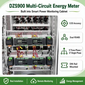 Multi Circuit Energy Meter for Tenant Billing Sub Metering Commercial Building Apartment Smart kWh Meter