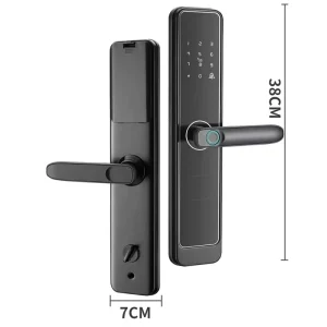 Cross border Portuguese Russian Smart Lock Fingerprint IC Card Physical Key Unlock for Solid Wood Door Model D13