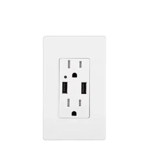 Multi Function 2CH WiFi Smart Wall Socket with PD20W Fast Charge PST-15UC-20W