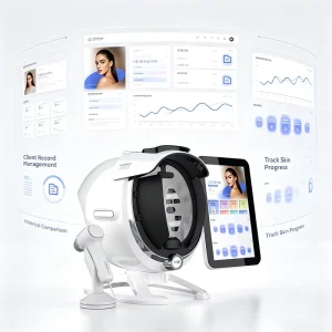 Multi Language K56 Skin Scalp Analyzer Machine Hair Follicle Scanner Customer Information File Management Skin Moisture Detector