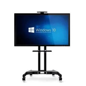 Multi-Media Training Meeting Interactive Board Infrared Touch Floor Stand Display for Kindergarten Whiteboard Screen Display