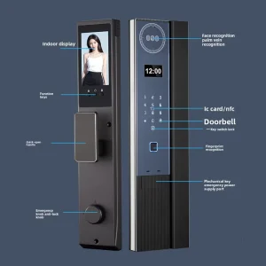 Multi-Modal Unlock Cylinder Aluminum Alloy 0.5s Quick Access 4200mAh Long Lasting Battery Wi Fi