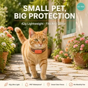 Multi-Mode GPS GSM LBS AGPS 4G Pet Tracker G51 for Dogs Cats IP67 Waterproof Real-Time APP Tracking 750mAh Long Battery