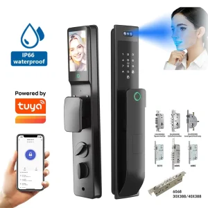 Multi Mortise Compatible Smart Lock 6068 7068 5572 IP66 Waterproof Face Recognition Video Intercom WiFi Tuya App