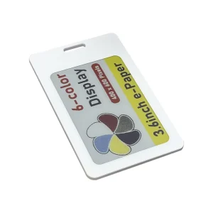Multi Purpose Smart Card with 6 Color E Ink Display 3.6 Inch Low Power Bluetooth Screen for ID & Access Control