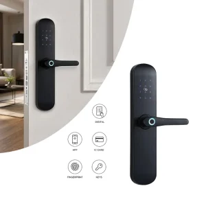 Multi Unlock Mode Handle Smart Door Lock for Home Interior Door Fingerprint Password Key Security Lock