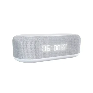 Multifunction Smart Wireless Speaker with LED Light time Clock Wireless Charger Speaker Battery Plastic OEM Passive