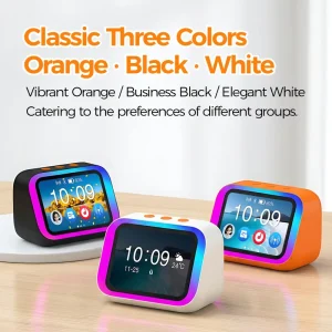 Multifunctional Digital Photo Frame Smart Speaker RGB Mood Lighting AI Voice Control for BT V5.4 Battery Powered Music Player