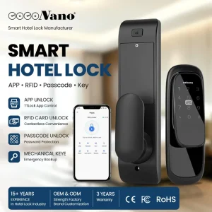 Multifunctional Hotel Smart Password Door Lock Intelligent Anti-theft Lock with Multiple Unlocking Modes for Guest Room Security