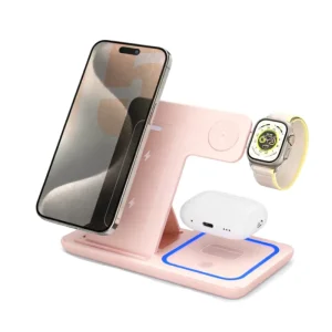 Multifunctional Multi Functional 3 in 1 Foldable Wireless Charging Stand for iphone 17 16 for S24