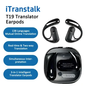 Multilingual Intelligent AI Voice Wireless Translation Headset Smart Translation Earbuds