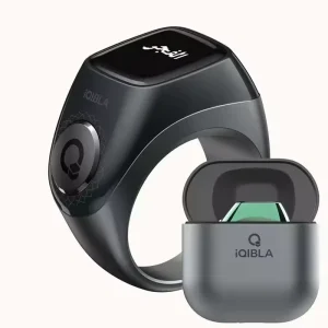Muslim Arabic Smart Health Zikr Ring with Azan Clock & Tasbeeh Prayer Counter Smart Arabic Prayer Counter Ring Smart Rings 2058S