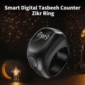 Muslim Islamic OEM Electronic Zikir Ring Counter Digital Azan Clock Tasbeeh Tasbih Smart Zikr Ring