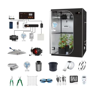 Mylar Fabric Smart Control 90x90x180cm Hydroponic Full Complete Grow Tent Kit for Plant Growth