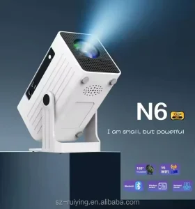 N6 Portable 720P Android 11 Smart Projector 80LM LCD Home Theater 5G WiFi H713 Chip HDMI USB Type-C
