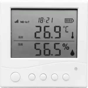 NBLoT Temperature Humidity Detector ED512 Screen Wall Mount Remote Monitoring Alarm Sensor