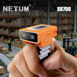 NETUM XR700 Finger Ring 2D Barcode Scanner Wireless 5.3 NFC Industrial Grade IP68 Waterproof Dustproof COM Interface in Stock