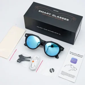 SANVNET SNT NEX Smart Eyewear with 8MP Camera BT Call WIFI Transfer Smart Video Sunglasses Translation Smart AI Glasses