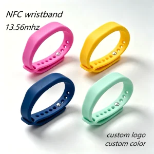 NFC Digital Business Card Wristband Silicone Bracelet for Exhibition