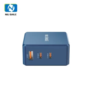 NIUBAILE Universal 100W PD3.1 Fast Charger 1 USB A + 2 USB C Ports 3A 2A Output Foldable Design Eco Friendly PC ABS Material