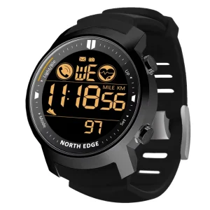 NORTH EDGE Smart Sports Watch Men Heart Rate Monitor Waterproof 50M Swimming Running Sports Pedometer Stopwatch Android IOS
