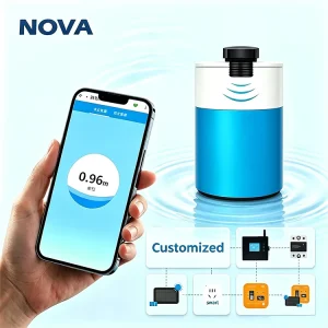 NOVA UL101W Tuya APP High Accuracy Ultrasonic Liquid Level Transmitter Gauge Smart Home Products Water Tank Level Sensor
