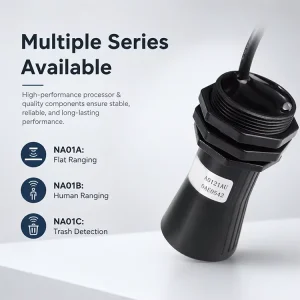 NOVA Ultrasonic Distance Sensor for Trash Bin Full & Channel Liquid Level Detection