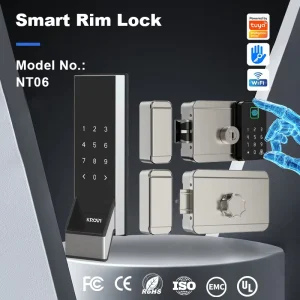 NT06 IP65 Smart Lock Door Waterproof Outdoor Cerradura Inteligente Tuya Smart Locks SMART RIM LOCK