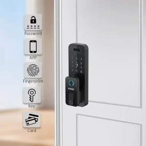 NTR02 Customized Waterproof Smart Locks Bullhead Lock Fingerprint Access Aluminum Alloy Key for Wood for Apartment