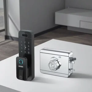 NTR02 Ultra High Color Value Gate Security Intelligent Door Lock with 3D Face Fingerprint Password Card Tuya