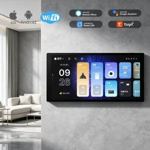 Nalite Smart Wall Switch and Control Panel AI Powered Tuya WiFi Zigbee Built In Temperature Sensor for HVAC Curtain Scene Mode