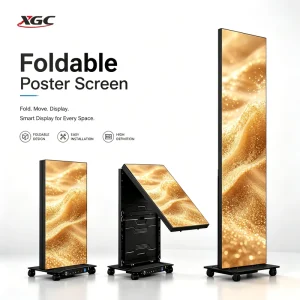 Narrow Bezel LED Poster Display Signage Advertising Digital Totem Screen Floor Standing High Bright HDR10 5000K 2-Year Warranty