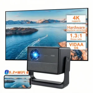 Native 1080P Smart TV Video Game Projector 1500ANSI High Lumens 3D Home Theater Cinema Movie Short Throw Digital Wifi Projector