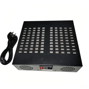 New 100 Port USB Charger Hub 450W Heavy Duty Multi Device Desktop Charging Station for Mobile Phones & Earphones Hotels Schools