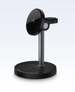 New 3-in-1 Magnetic Wireless Fast Desk Chargers 25 W PD .2 Eco-Friendly Multifunction Wireless Charger for Series