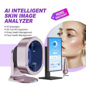 New AI Magic Face Mirror Skin Analyzer Machine With UV Layer Moisture Spectrum Source Scalp Analysis for Face