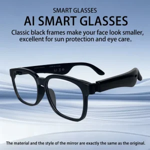 New AI Smart Glasses HD Sunglasses with Headset Music & Real time Translation Open ear Wireless Audio Glasses