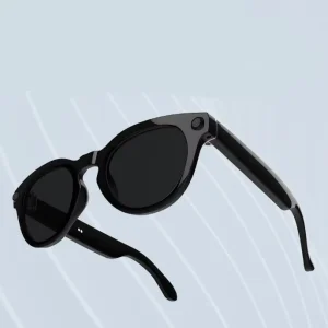 New AI Smart Glasses UV400 Full Rim Round for 800W HD Camera Image Translation Video Recording Calling Technology