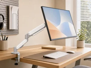 New Aesthetic Black Monitor Mount Full Motion Gas Spring Desktop Stand VESA 75 100 Holder 10kg Load Capacity Professional