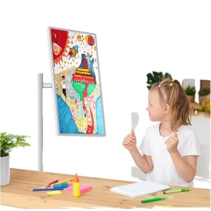 New Android Tablet Smart TV Touch Screen 24″ LCD Built-in Battery 1080p Full HD Portable LED Backlight Black for Input
