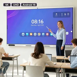 New Arrival 65 75 86 Inch 4K UHD Android 15 Smart Board Interactive Whiteboard for Classroom Teaching and Online Learning