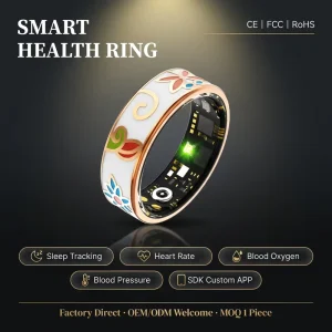 New Arrival Men’s Women’s Smart Ring Ip68 Waterproof Sleep Tracker Heart Rate Fitness 3-5 Days Battery Life App Control