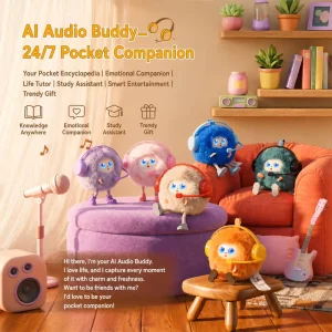 New Arrival Smart Interactive Plush Lovely AI Audio Buddy Toy Touch Response Multi Scene Interactive Toy for Kids PP Cotton