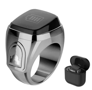 New Arrival Smart Tasbih Zikr Ring Waterproof Digital Display Muslim Prayer Time Reminder Alarm Clock Android Includes Charging