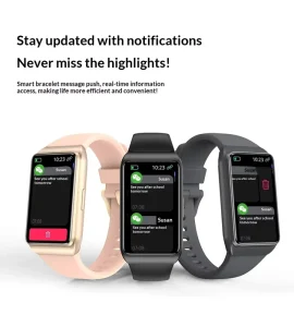 New Arrival Unisex Luxury Smart Watch with Calling Function Large Screen Rubber Strap, Waterproof Sports Tracking Wristwatches