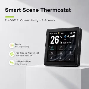 New Arrivals Wifi Thermostat Smart Temperature Controller Touch Screen Control High Performance Intelligent Home Solution